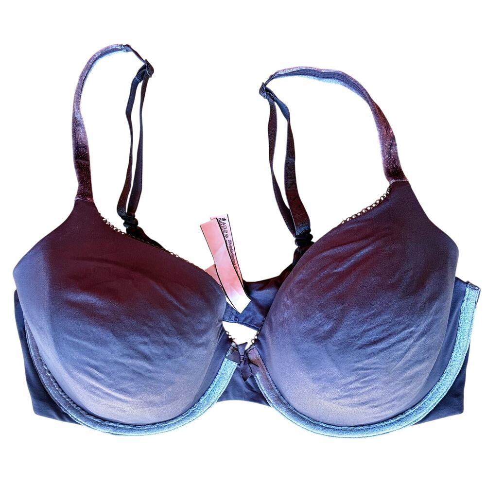 Victoria's Secret Body By Victoria Bra 36D Gray Velvet Shimmer
